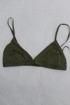 BASERANGE Mississippi bra narrow series collection bamboo fiber bamboo cotton soft underwear France BAS-BRMI-BL-WI22-MOLV dark green